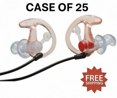 Case of 25 SureFire EP4 Sonic Defenders Plus Triple Flanged Earplugs - Medium