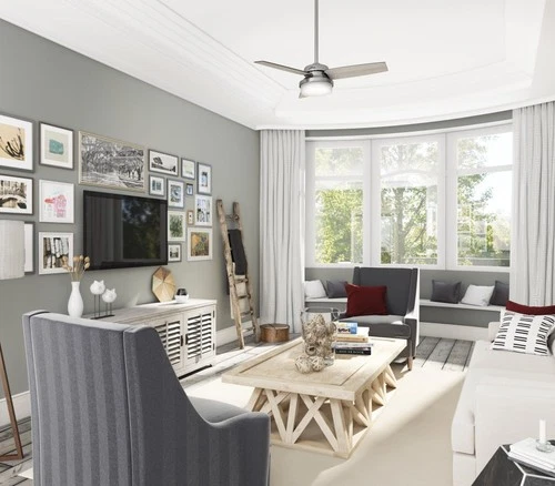 Hunter Fans - Sentinel 44 Inch Ceiling Fan with LED Light Kit and Handheld - Picture 2 of 4