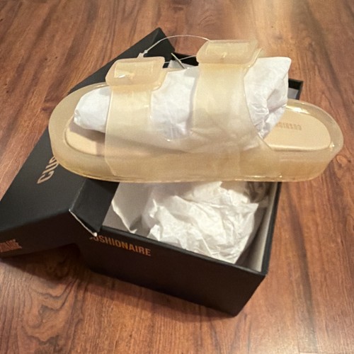 Cushionaire Pool Slides Women's Water Resistant Jelly Sandal Size 8