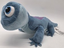 Disney Plush FROZEN 2 BRUNI Fire Spirit Salamander Lizard 9" Blue Stuffed Animal