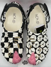 Size 14 - Crocs by Salehe Bembury x Nina Chanel Abney Art Friends Thumbs Up Good