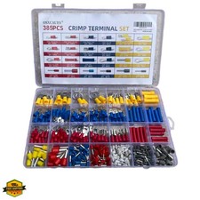 385PCS Solderless Wire connectors kit, Electrical Connector kit, Electrical T...