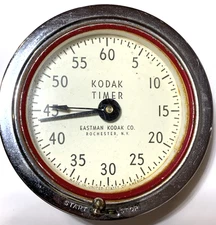 VINTAGE Mid-Century Eastman Kodak Red 60 Minute Timer $22.00 + FREE SHIPPING