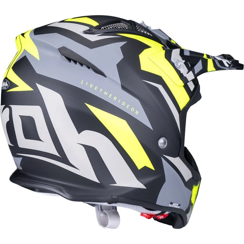 Airoh Aviator Ace Swoop Matte Yellow Cheap Discount MX Dirt Bike Helmet - image 4 of 4