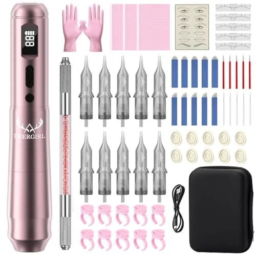 Wireless Permanent Makeup Tattoo Machine Kit Rechargeable - product listing photo