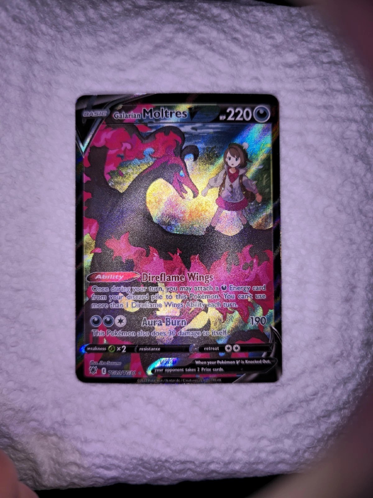 Galarian Moltres V TG20/TG30 SWSH10: Astral Radiance Trainer Gallery NM Pokemon