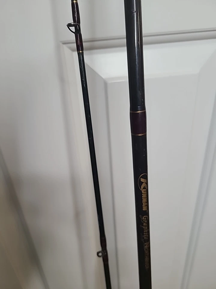 Kunnan Graphite Northriver 8'6" 2pc Med-Hvy 10-25LB Casting Rod Good Used - Image 4 of 4
