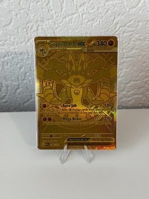 Pokémon Mega Lucario ex 188/132 Hyper Rare | Gold | Englisch  Mega Entwicklungen