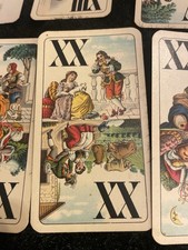 Przemysł i szczęście Tarok Tarot 54 karty Karty do gry Unia Praga sprzed 1945 Ca1920