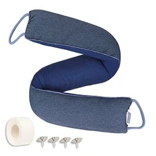  32" Door Draft Stopper Under Bottom Insulation Noise Air 32 inch Dark Blue