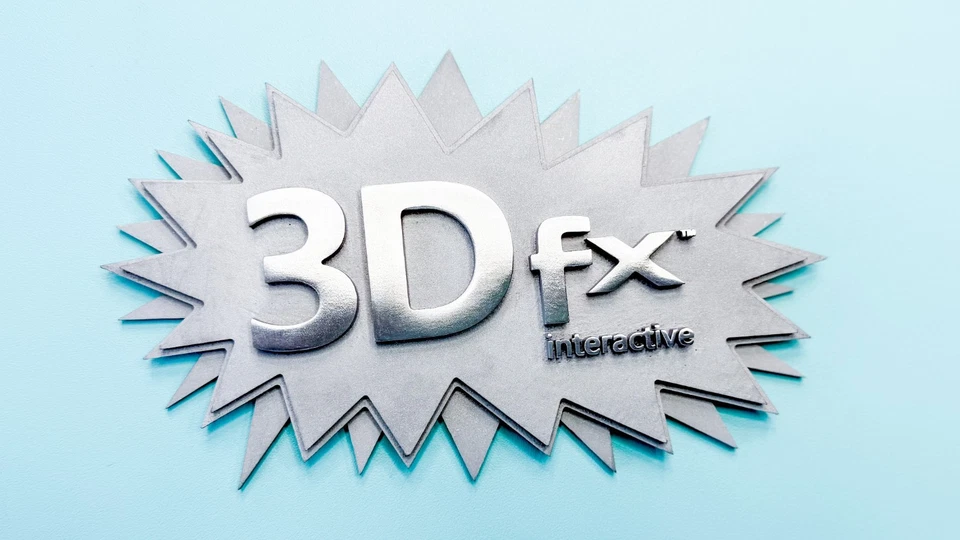⚙️ 3dfx Voodoo Logo Splash Screen ━ Aluminium 3D SLM Druck Prototyp AlSi10Mg - Bild 2 von 3