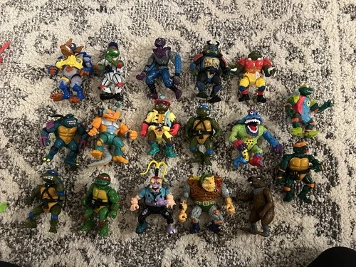 Vintage Teenage Mutant Ninja Turtles Lot: Collection Of Figures And Accessories