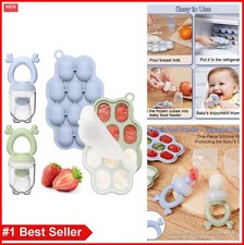 Baby Breastmilk Popsicle Molds Silicone Fruit Feeder Teether Freezer Tray