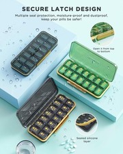 Pill Organizer 2 Times A Day, 7 Day Am Pm Pill Box - Weekly Pill Organizer Tw...