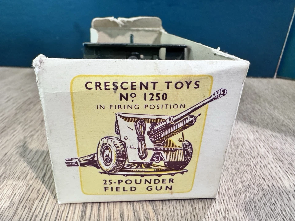 Media Luna: Juego en caja 1250 - 25 libras pistola de campo. c1950s. Escaso Foto 4 de 4