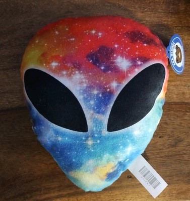 AAA Global Alien Head Plush Pals Galaxy Psychedelic Print 7  New with Tags NWT