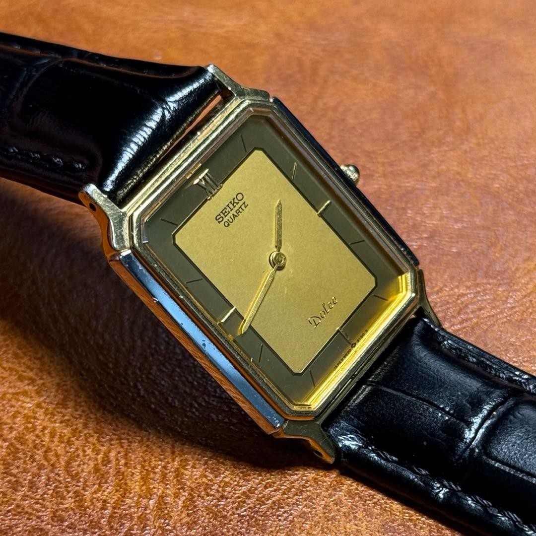 A185 SEIKO DOLCE Rectangular 80's - image 4