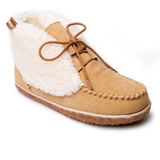 Minnetonka Women's Torrey Slipper Bootie Cinnamon Multi Beige US 10 M NIB