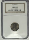 1927 D LINCOLN CENT NGC MS 63 BN