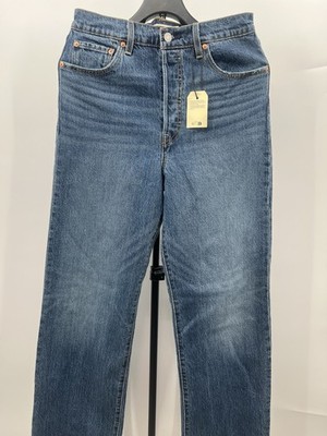 NWT Levis Ribcage Straight Super High Rise Jeans Medium Wash 29x32