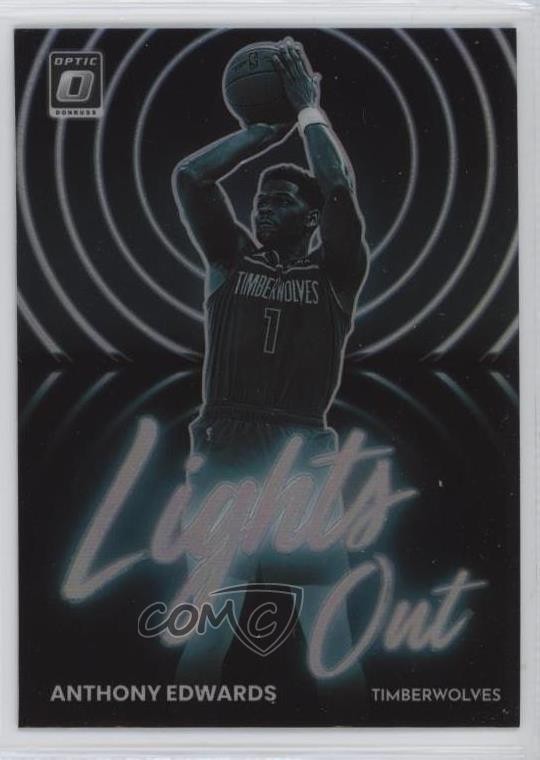 2022-23 Panini Donruss Optic Lights Out Holo Prizm Anthony Edwards #12