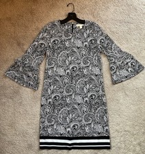 Michael Kors Dress Women's S, Paisley Print , knee-length, 3/4 sleeves