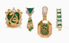 Harry Potter Hogwarts Slytherin GOLD Stud Earrings Set Inspired By Girl's Crew
