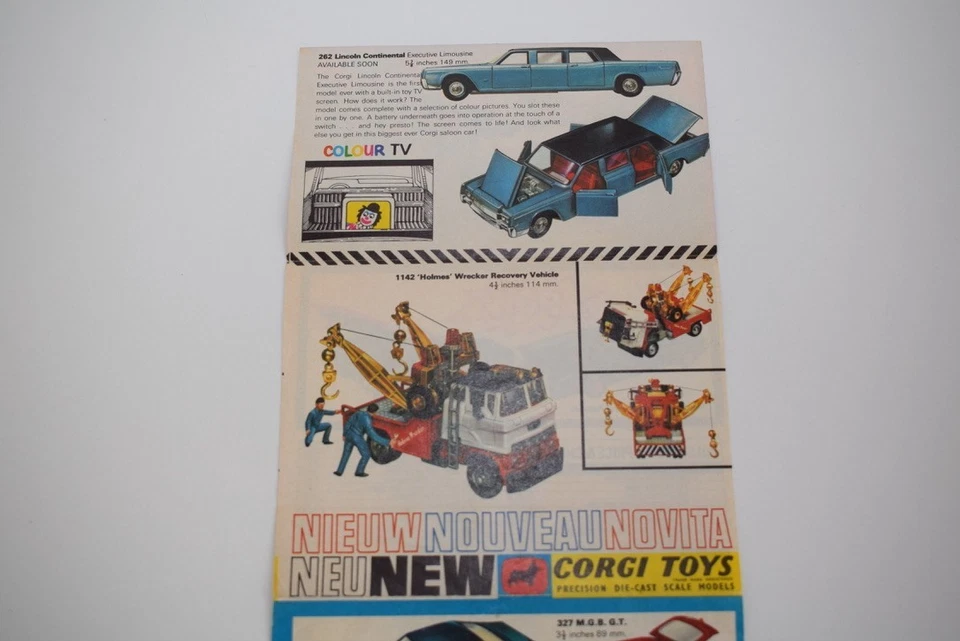 B93 CATALOGO CARTELLA VOLANTINO CORGI TOYS 1967 UK U.K. EXC. COND. - Immagine 2 di 4