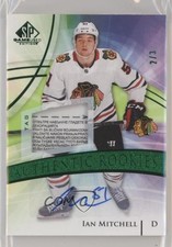 2020 SP Game Used Authentic Rookies Green Tag 2/3 Ian Mitchell Patch Auto 0t9e