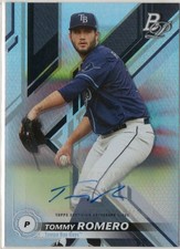 Tommy Romero 2019 Bowman Platinum Top Prospect Autograph Card #TOP-53 AUTO