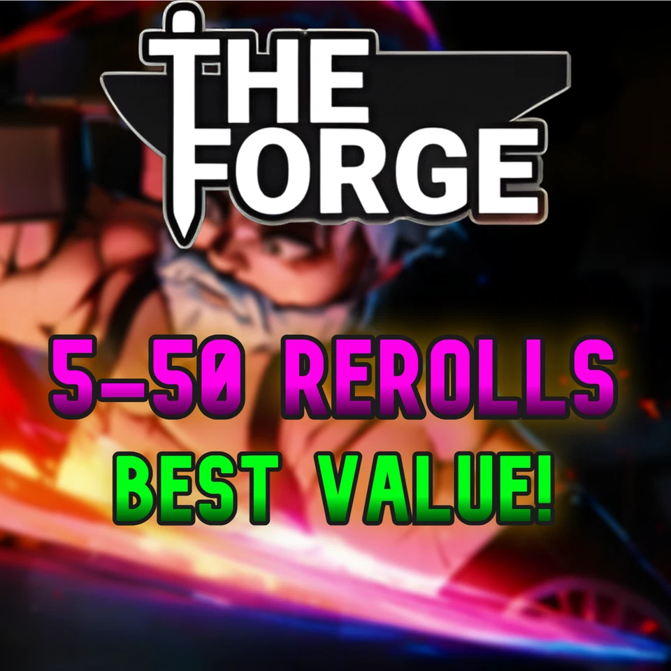 THE FORGE | 5-50 REROLLS | ROBLOX | CHEAPEST | Check description