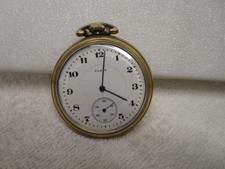 ANTIQUE 16s ELGIN Grade 382 17 JEWEL 10k RGP POCKET WATCH 1917