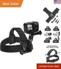 Action Camera Head Strap Mount for DJI, Insta360 Cameras, POV