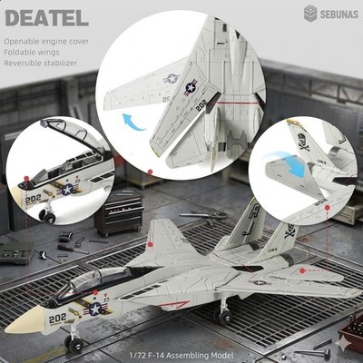 F-14 Tomcat 3D Quick Build Model Kit   26 Piece Fighter Jet Aircraft Puzzle