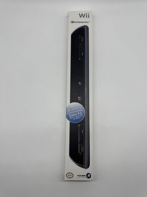 Nintendo Wii / Wii U Wireless Ultra Sensor Bar Extended Range Power A BLACK NEW