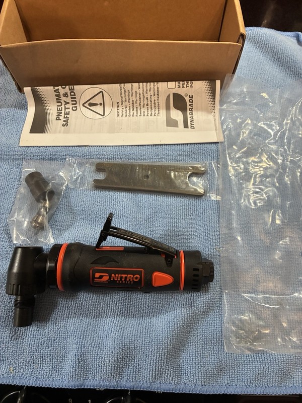 Dynabrade DGR31 Right Angle Die Grinder, 1/4" Collet, 90 PSI