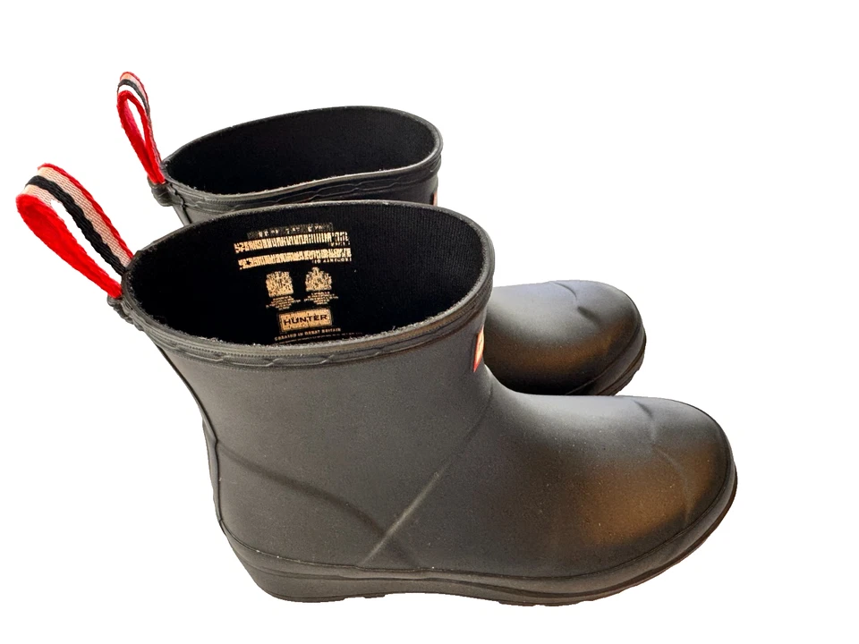Botas de lluvia cortas Hunter® para mujer 5 M originales Play Boot en negro Foto 3 de 4