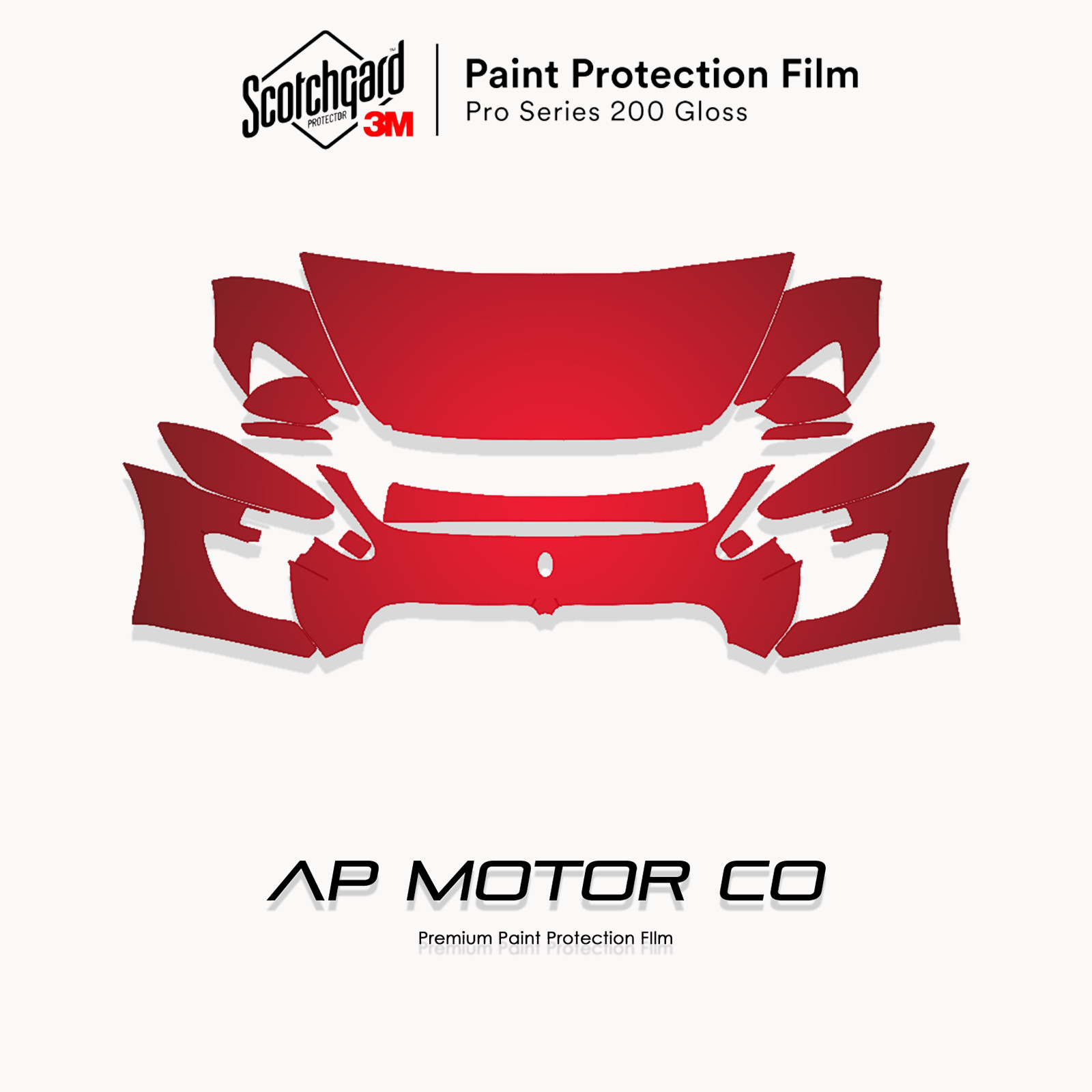 Maserati Gran Turismo MC Stradale 2011-2012 3M PRO PreCut Paint Protection PPF