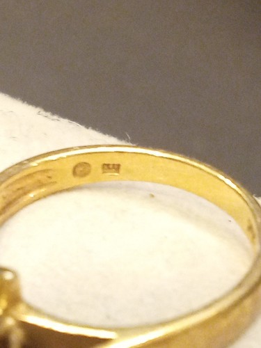 10K Yellow Gold Ruby and Diamond Ring Size 5.5 Circa 1980 - Picture 5 of 13