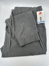Hanes Comfort Fit Scrub Pants Gray Jogger Cargo Womens 3XL Stretch Medical NEW