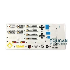 US Stock 1/16 HengLong RC Tank 3889 Leopard2A6 DIY Parts Sticker Decal Accessory