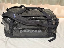 Borsone Patagonia Black Hole 55L nero zaino a 2 vie resistente all'acqua usato