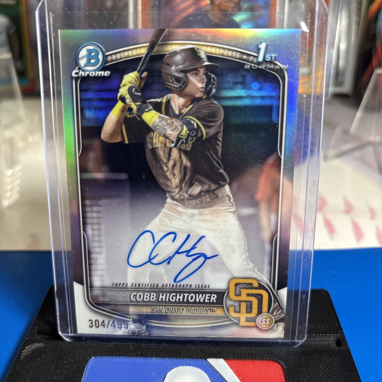 2025 Bowman - Chrome Prospect Autographs Cobb Hightower #CPA-CHI Refractor /499