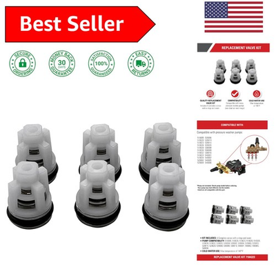 #ad High Quality Pressure Washer Pump Valve Kit 6 Valves with O Rings Included $39.59