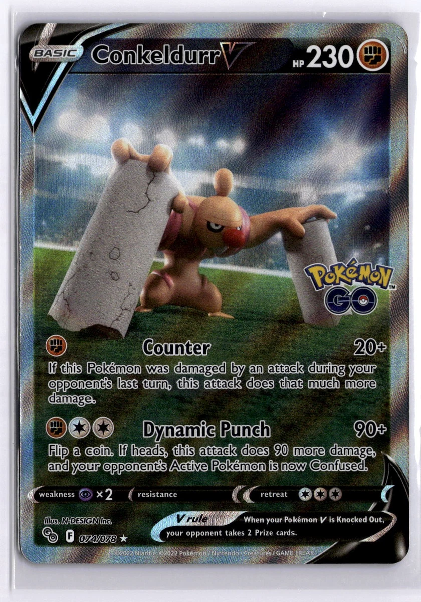 Conkeldurr V 074/078 Pokémon GO for sale | eBay