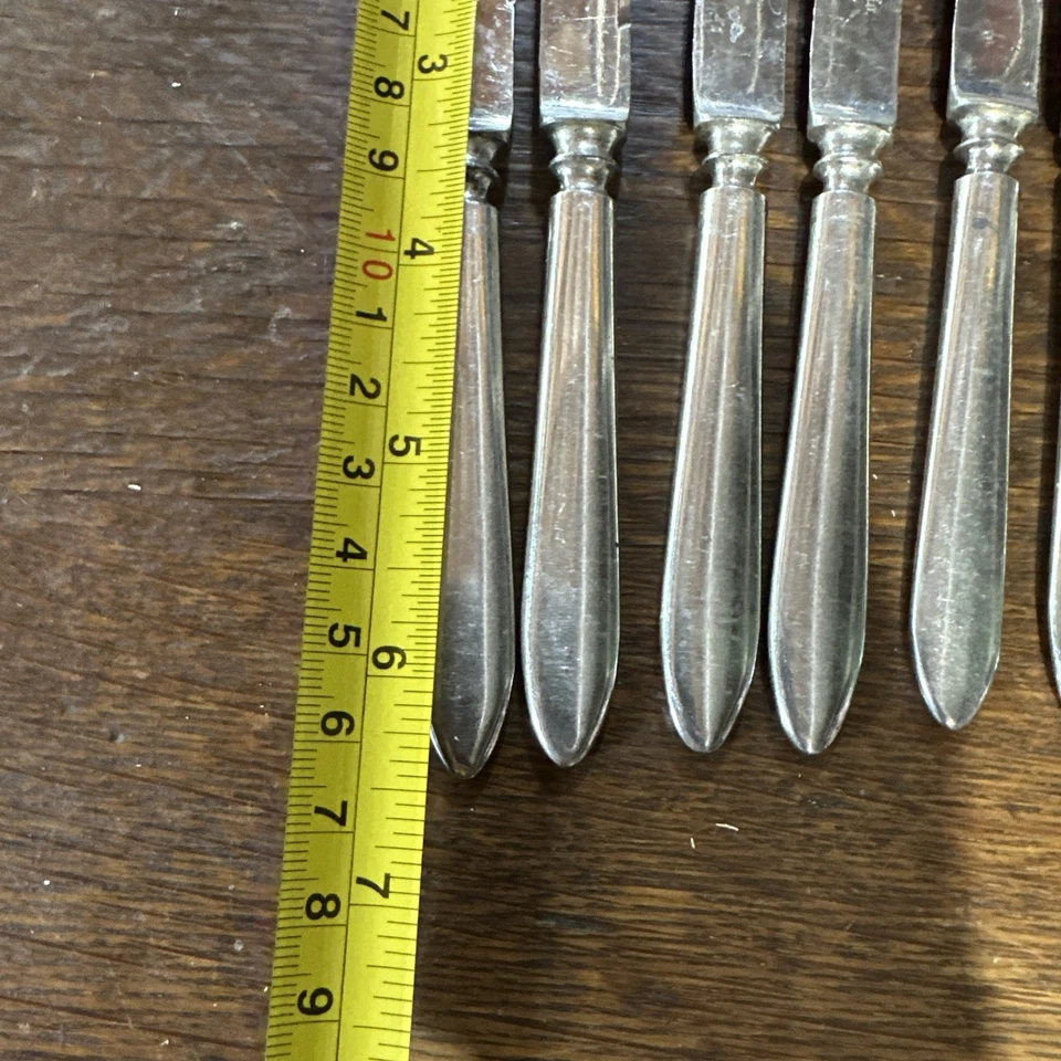 Set of 6 Meriden Cutlery Company Antique 1800s Fruit Knife - Image 4 of 4