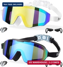 EverSport 2 Pack Kids Swim Goggles Age 8-16 Extra Silicone Layer, Swimming Goggl
