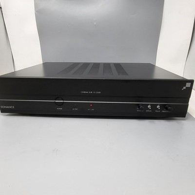 Sonance Cinema Sub 10-250D Amplifier Subwoofer Amp Black Powers On READ