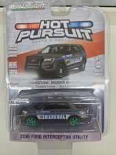 Greenlight Hot Pursuit Tombstone, Arizona 2016 Ford Interceptor *CHASE* (X91)