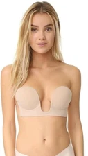 Fashion Forms  286407 Women's Backless Strapless U Plunge Bra Nude Size C